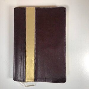 Tyndale Bible New Living Translation NLT Bonded Leather Burgundy Slimline 2004